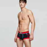 SEOBEAN Athletic Print Cotton Boxer Briefs